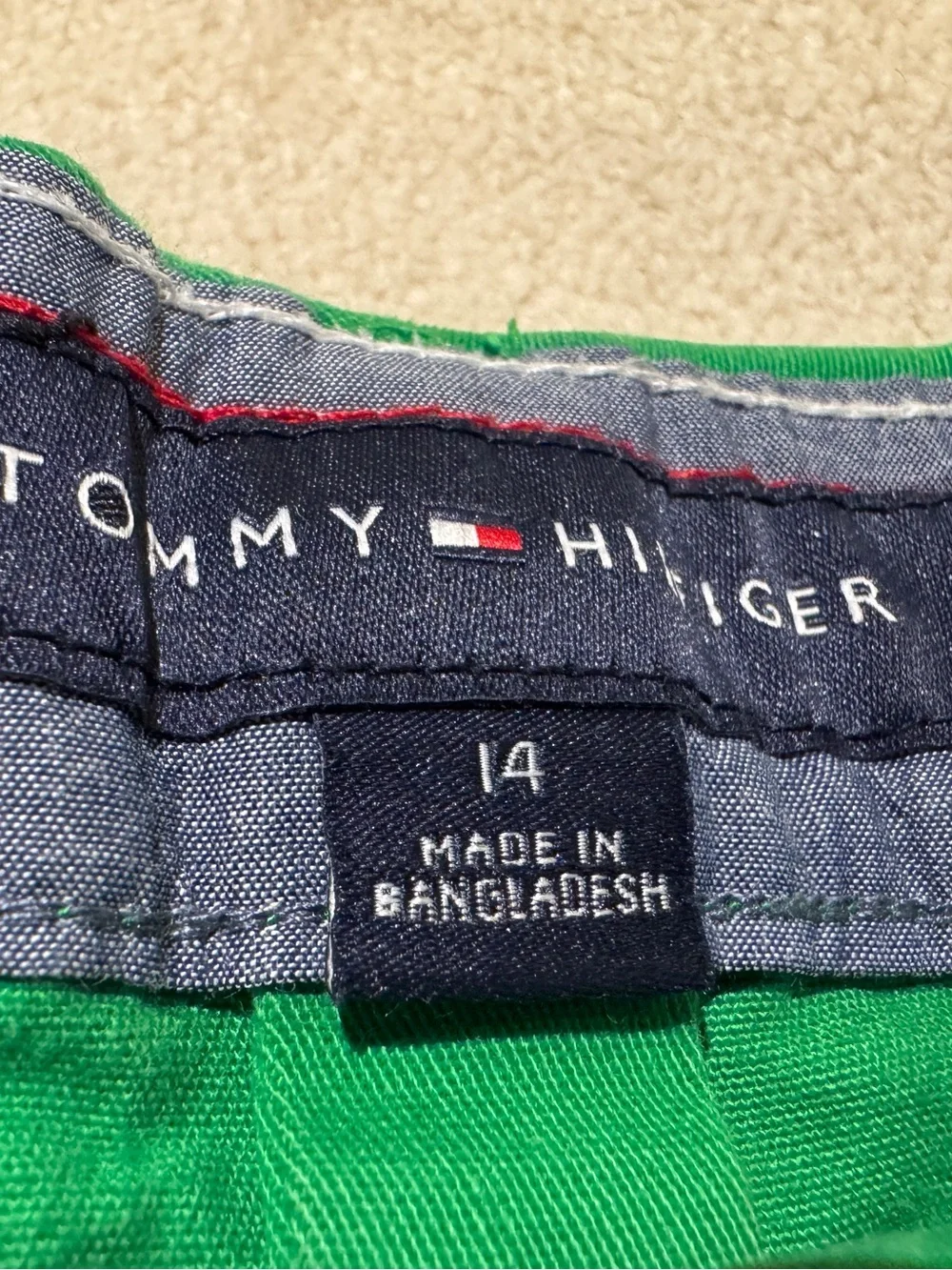 Tommy Hilfiger Bright Green Casual Women’s Shorts - Picture 3 of 4